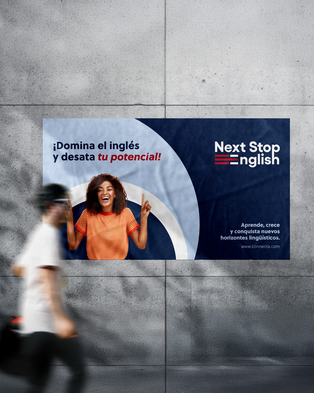 Next Stop English — campaign creative
